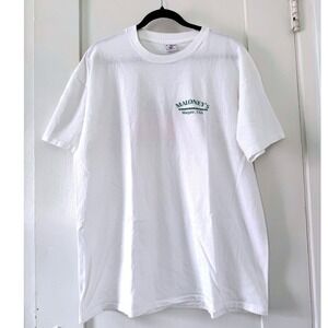 Vintage 1995 Maloney's Restaurant T-Shirt White Delta XL Single Stitch